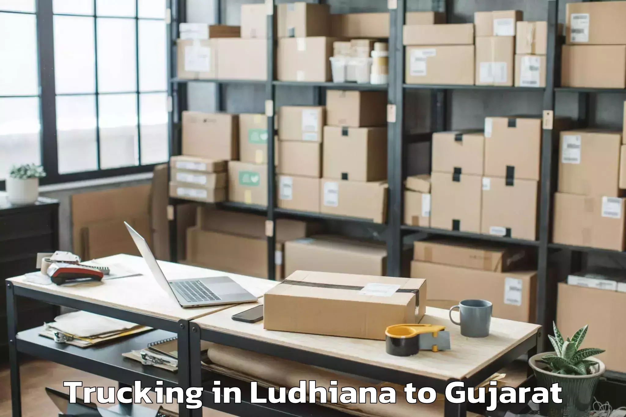 Get Ludhiana to Khambhaliya Trucking